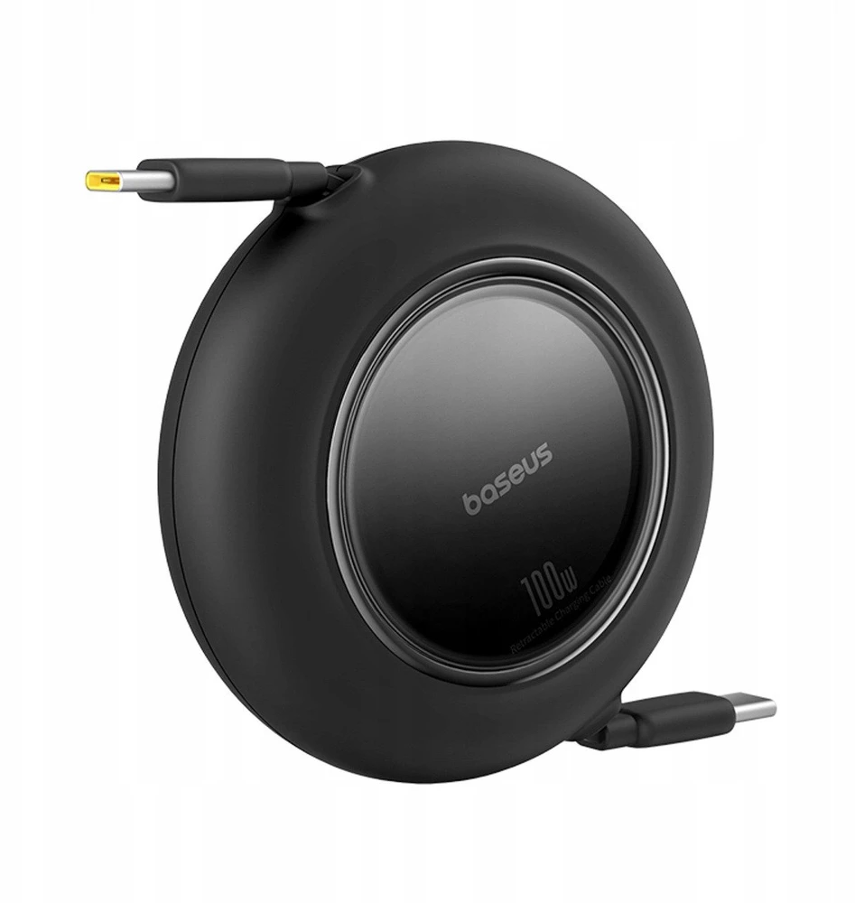 Kabelis Baseus Free2Pull Mini 100W ištraukiamas USB-C - USB-C 2m - juodas