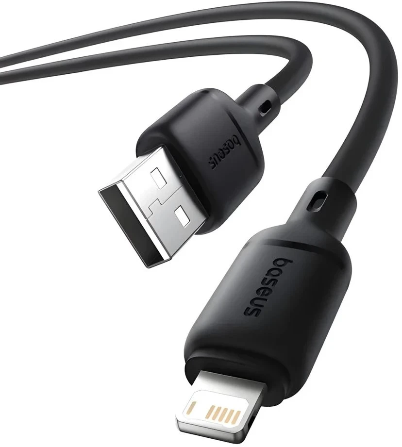 Baseus „Silky“ serijos įkrovimo laidas iš USB į „iP“ 2,4 A, 2 m