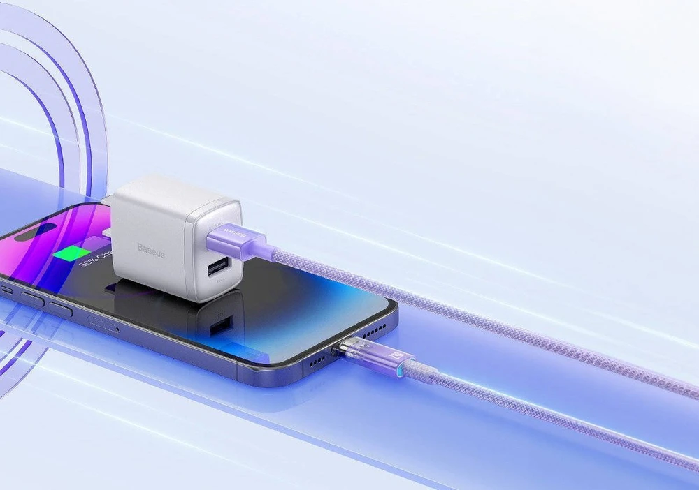 Greito įkrovimo kabelis Baseus USB-A su Lightning Explorer Series 2m, 2.4A (baltas)