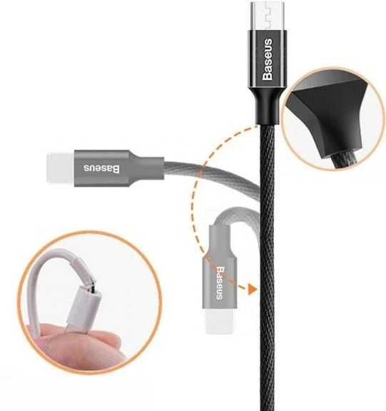 Baseus Yiven micro USB laidas 150 cm 2A - Juodas