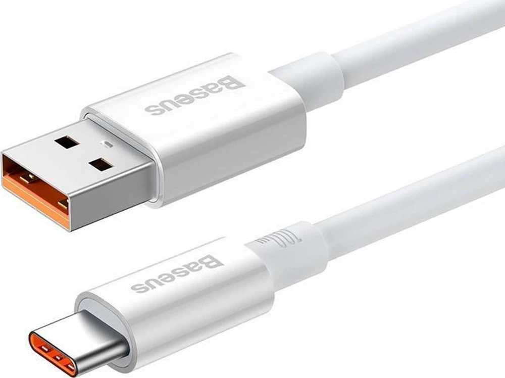 USB laidas per USB-C Baseus Superior 100W 1m (baltas)