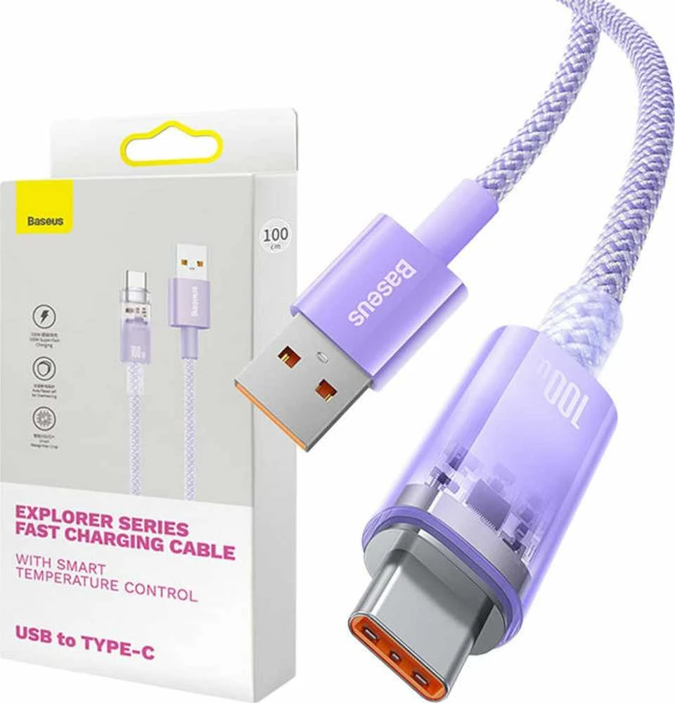 Greitas įkrovimas USB-C Baseus Flash, QC 3.0, Huawei SCP, Samsung AFC, 5A, 1m (žalia)