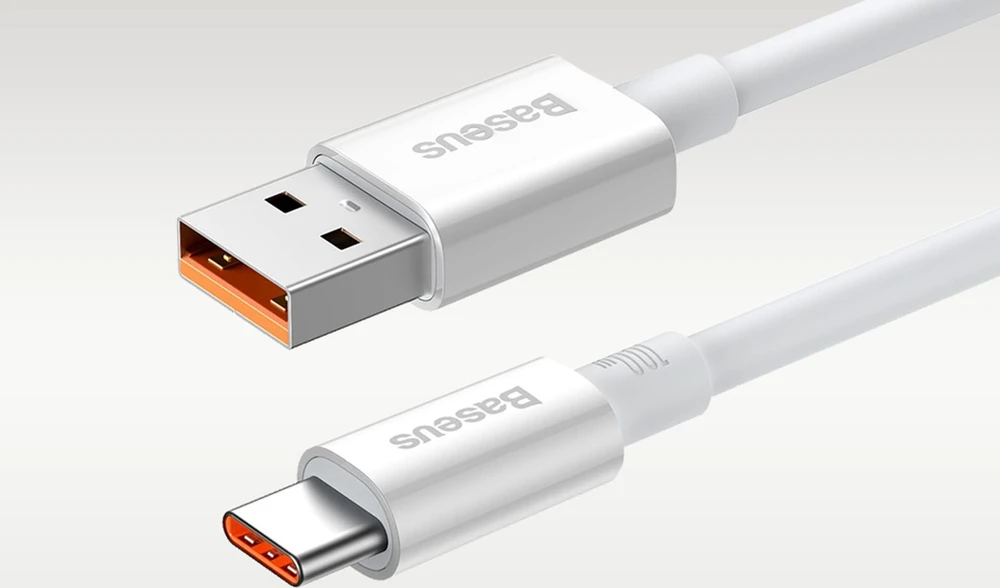 USB laidas per USB-C Baseus Superior 100W 2m (baltas)