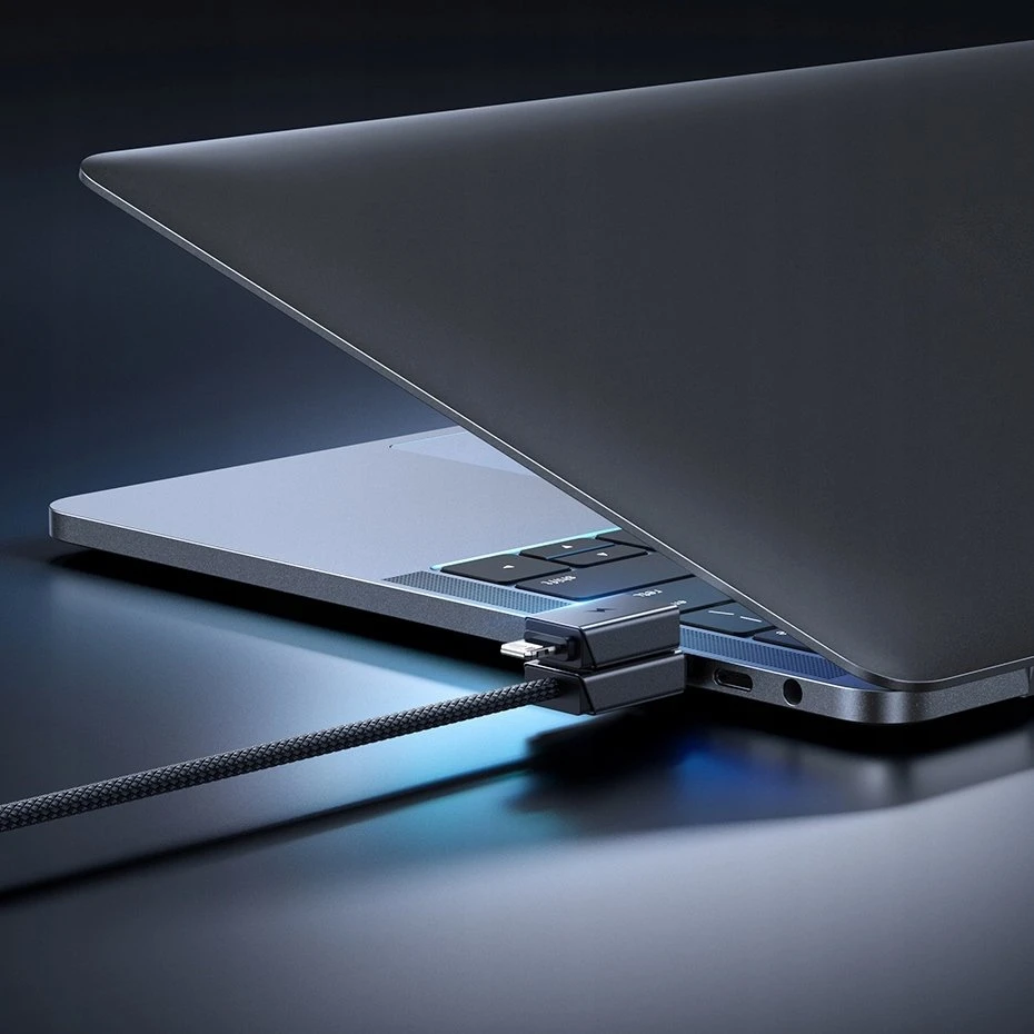Kabelis Baseus Versatile 60W USB-C - USB-C su adapterami USB-A i Lighting 1m - juoda