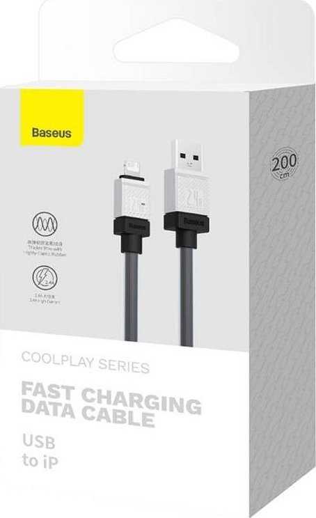 Baseus kabelis CoolPlay USB-C - Lightning 1m 20W juodos spalvos