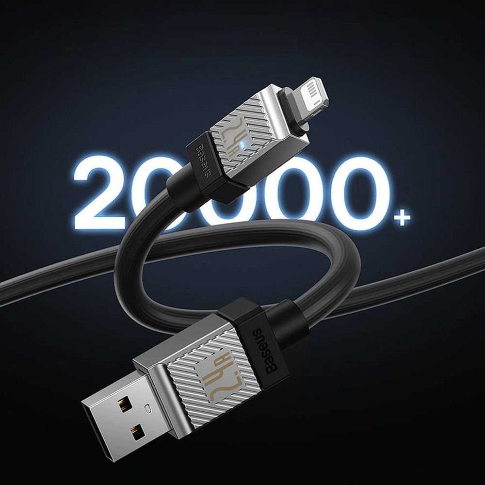Baseus kabelis CoolPlay USB-C - Lightning 1m 20W juodos spalvos