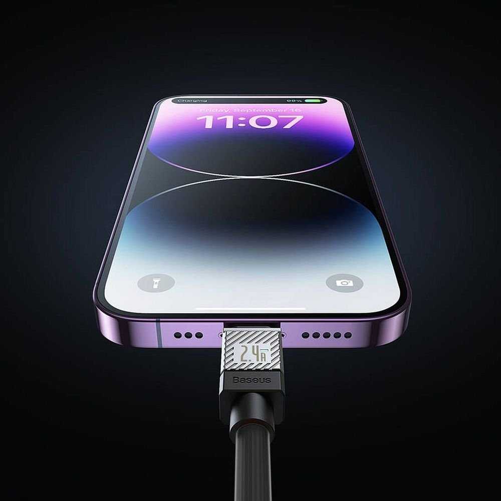 Baseus kabelis CoolPlay USB-C - Lightning 1m 20W juodos spalvos