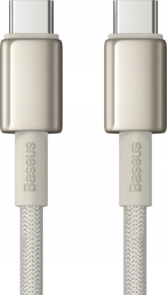 Laidas iš USB-C į USB-C Baseus Tungsten Gold, 100 W, 1 m (auksinis)