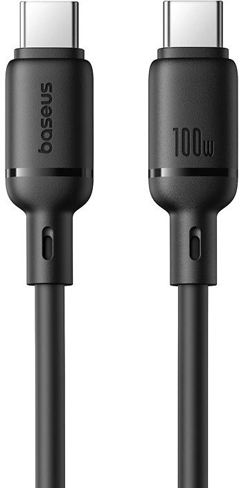 Baseus Silky Şarj Kablo TYPE-C-C 1m-Syh USB cable USB C Juodas