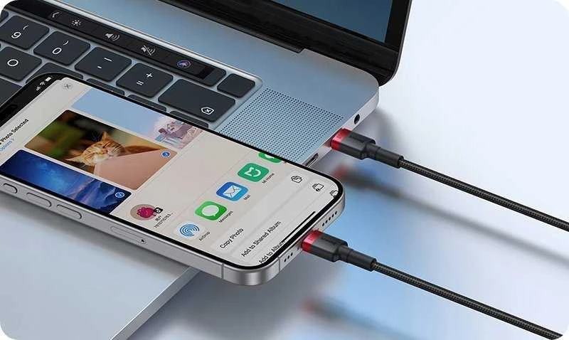 Kabelis Baseus Cafule USB-C į USB-C 100W, 1m, 2 vnt (raudona juoda, pilka juoda)