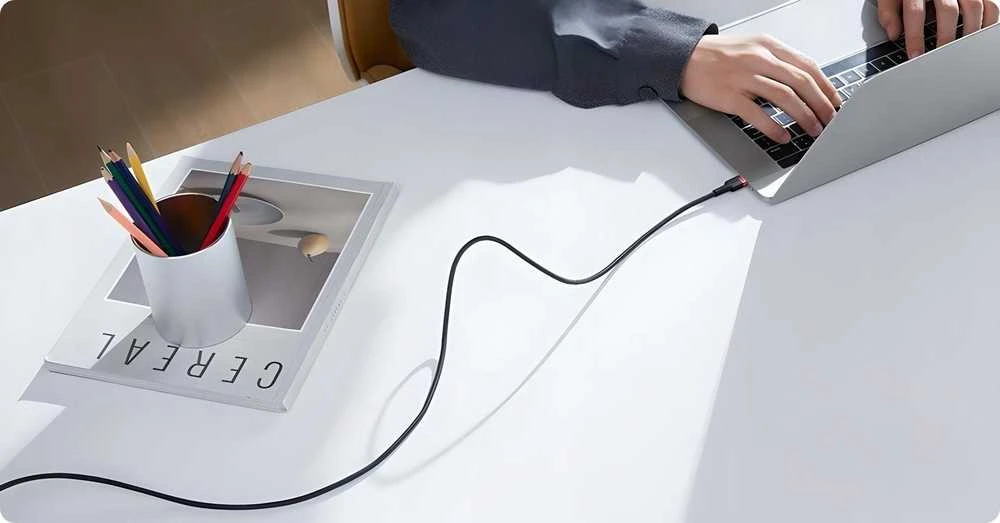 Kabelis Baseus Cafule USB-C į USB-C 100W, 1m, 2 vnt (raudona juoda, pilka juoda)