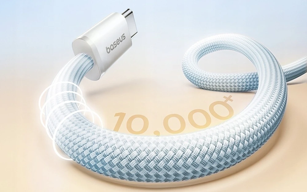 „Baseus Dynamic 4 Pro“ serijos duomenų kabelis USB-C – USB-C 100W 1m, „Galaxy Mėlyna“