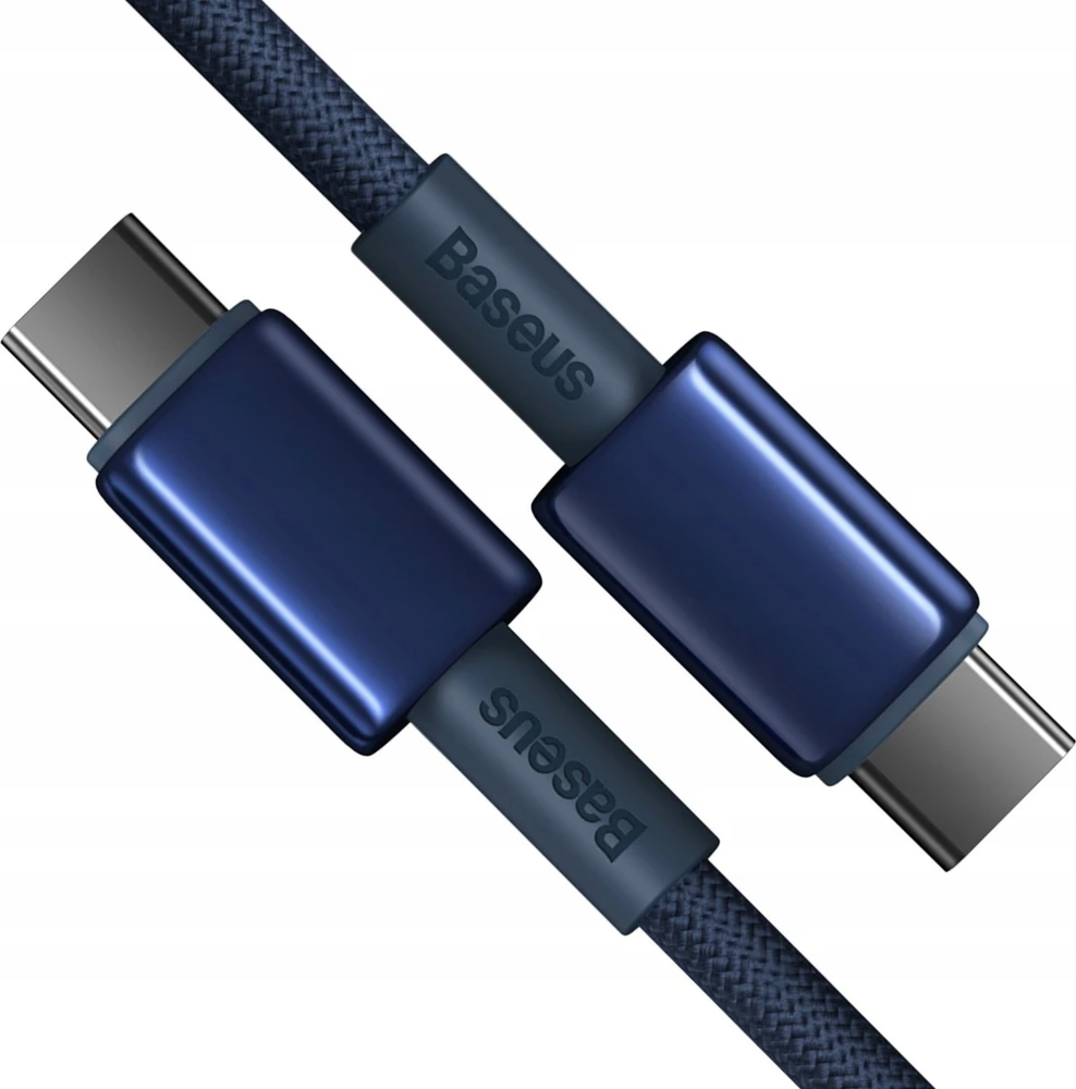Laidas iš USB-C į USB-C Baseus Tungsten Gold, 100 W, 1 m (mėlynas)