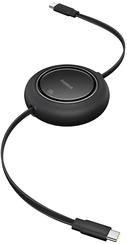 Kabelis USB C - USB C 1.5m 100W suvyniojamas juodas Free2Pull BASEUS