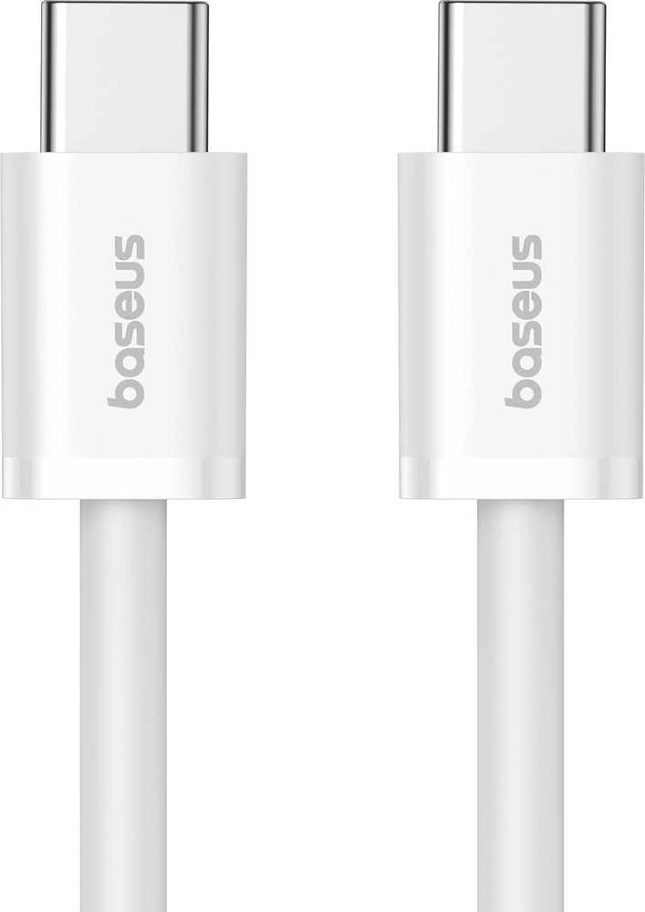 Baseus Superior Series ll USB-C - USB-C 30W 480Mb/s 2m kabelis - baltos saplvos