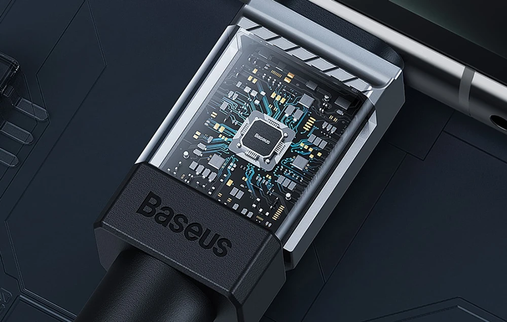 USB-C laidas su USB-C Baseus CoolPlay 100W 2m (baltas)