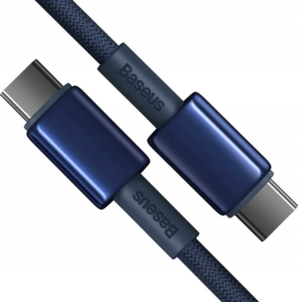 Baseus Tungsten Gold kabelis USB-C - USB-C 100W 2m - Mėlynas