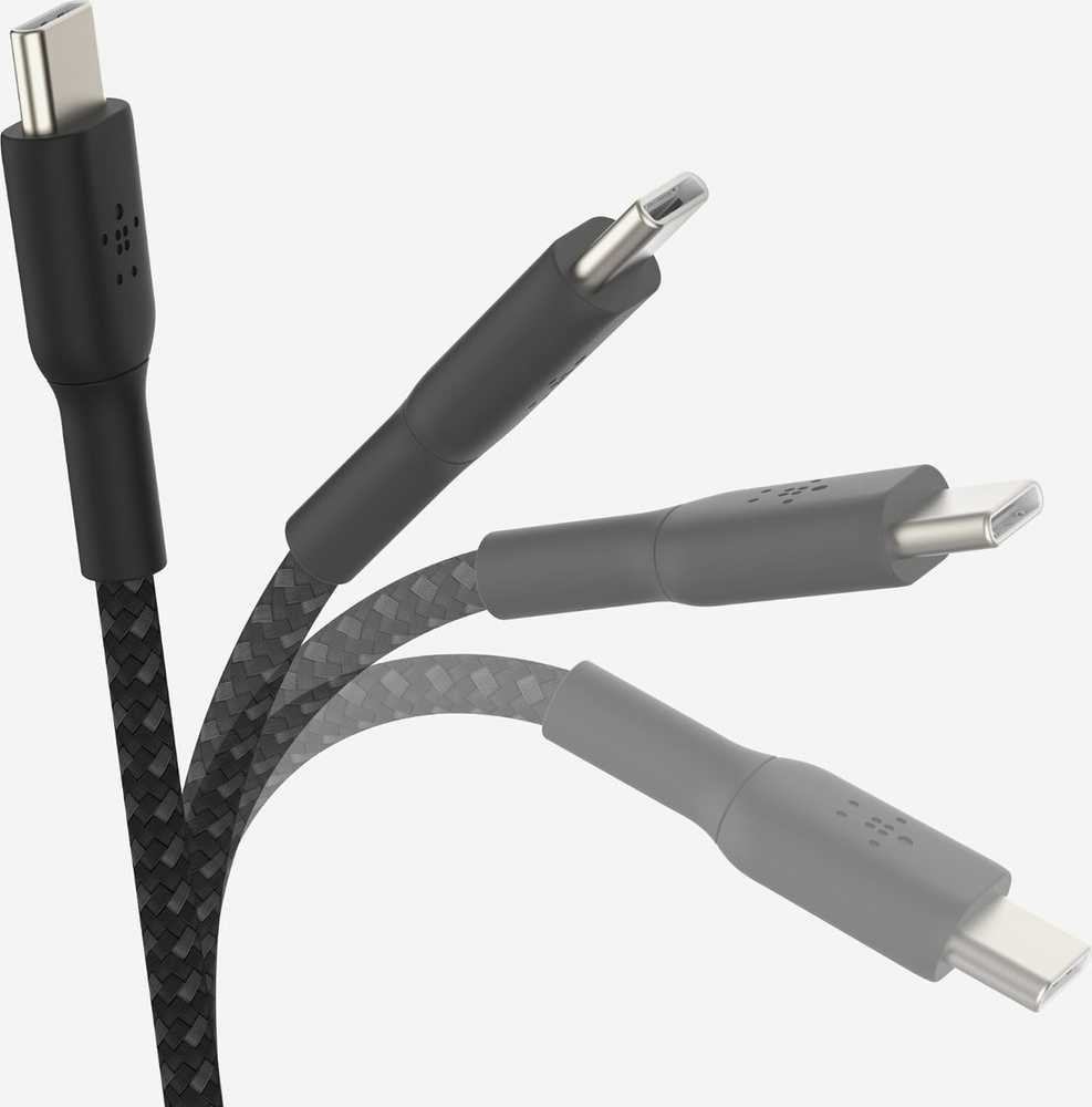 Kabelis USB Belkin USB-C - USB-C 0.15 m Juodas (CAB004BT0MBK)