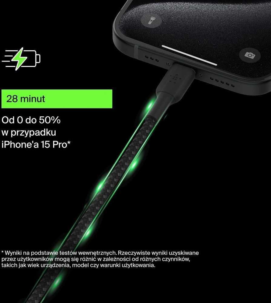 Kabelis USB Belkin USB-C - USB-C 0.15 m Juodas (CAB004BT0MBK)