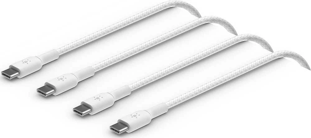 Kabelis USB Belkin USB-C - USB-C 0.15 m Baltas (CAB004BT0MWH)