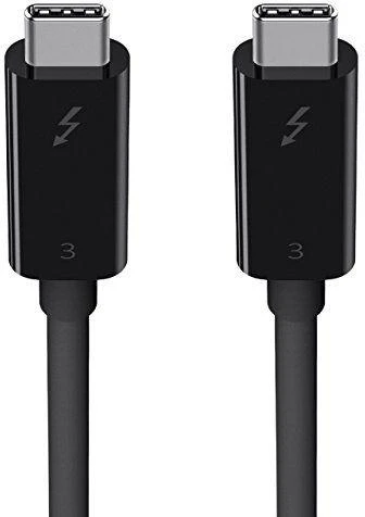 Belkin Thunderbolt 3 kabelių USB-C 40Gb/s 100W 0,8m F2CD084bt0.8MBK