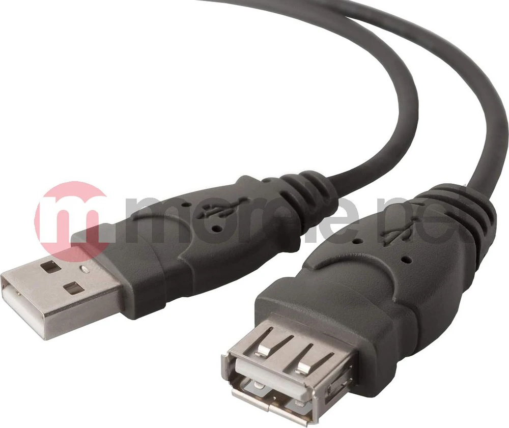 Kabelis USB Belkin USB-A - USB-A 1.8 m Juodas (F3U134B06)