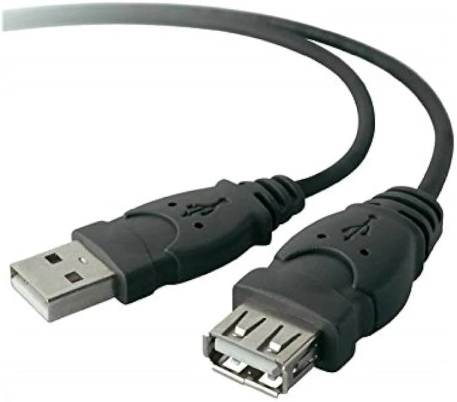 Kabelis USB Belkin USB-A - USB-A 1.8 m Juodas (F3U134B06)