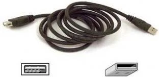 Kabelis USB Belkin USB-A - USB-A 1.8 m Juodas (F3U134B06)
