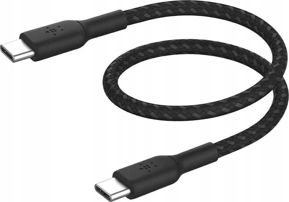 USB kabelis Belkin USB-C - USB-C 0,15 m juodas (CAB004BT0MBK)