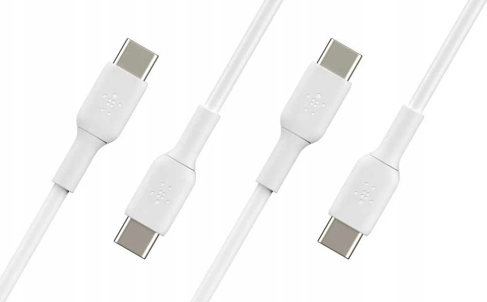 Kabelis USB Belkin USB-C - USB-C 1 m Baltas (CAB003BT1MWH2PK)