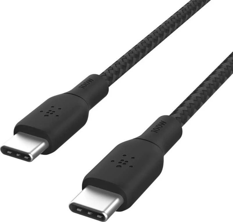 BELKIN BRAIDED USB-C/USB-C/KABELIS PALAIKIA GREITĄ ĮKROVIMĄ