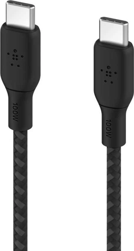 BELKIN BRAIDED USB-C/USB-C/KABELIS PALAIKIA GREITĄ ĮKROVIMĄ