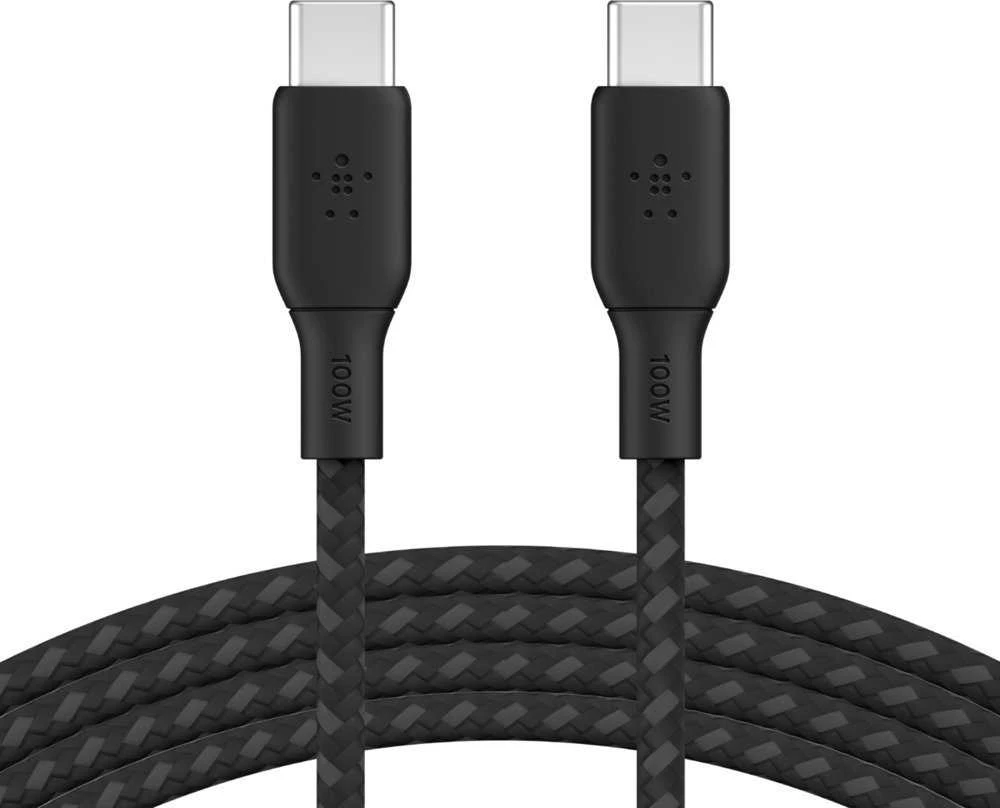 BELKIN BRAIDED USB-C/USB-C/KABELIS PALAIKIA GREITĄ ĮKROVIMĄ