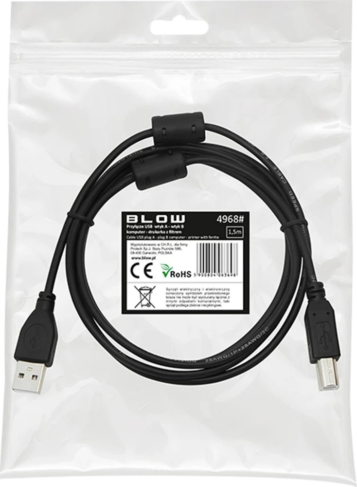 Blow Pūskite USB-A kabelis 1,5m