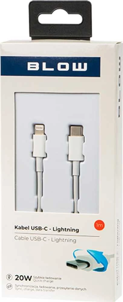 Blow USB-C jungtis - iPhone 1m balta