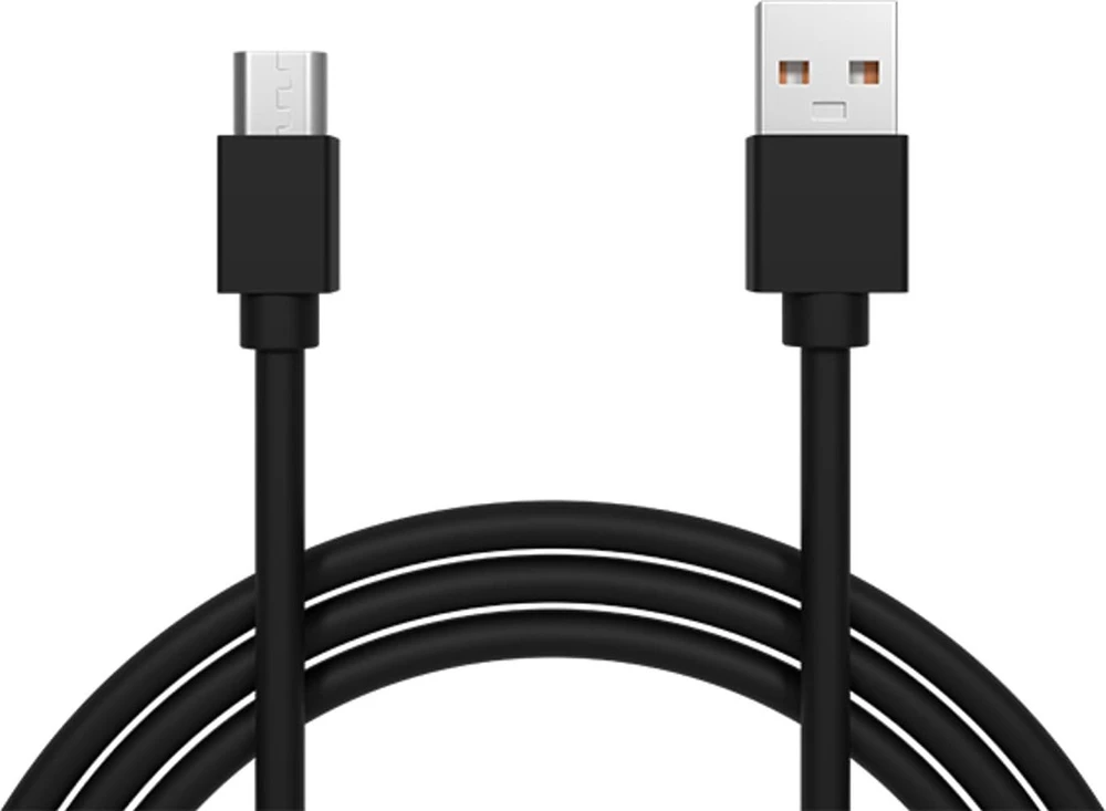 Blow USB A – micro B jungtis 1.0 m juoda HQ