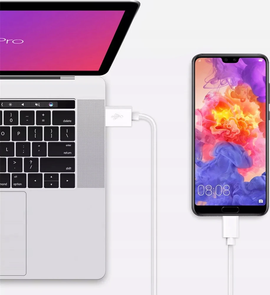 „Blow“ USB 2.0 A - USB-C jungtis 1,5 m, balta