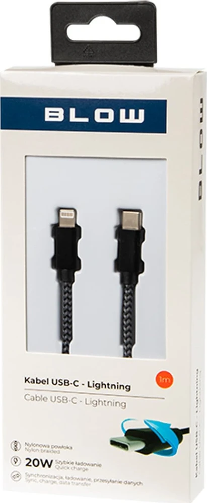 Blow USB-C jungtis - iPhone 1m braid