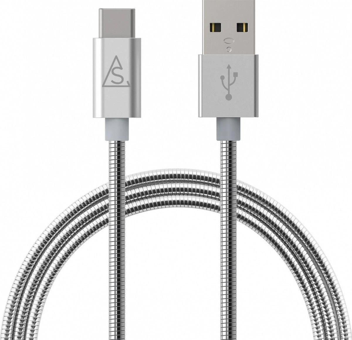 USB laidas BlueLounge USB-A - USB-C 1 m sidabrinis (613362)