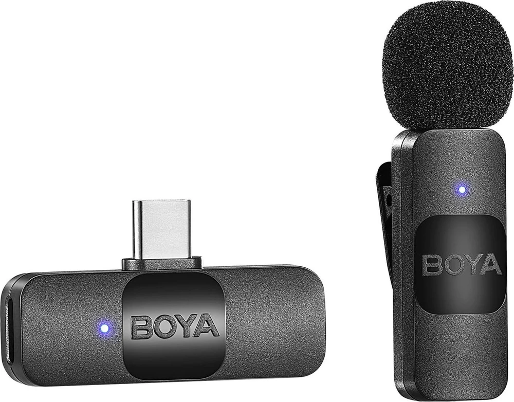 „Boya Ultra Compact“ belaidis mikrofonas BY-V10, skirtas „Android“.