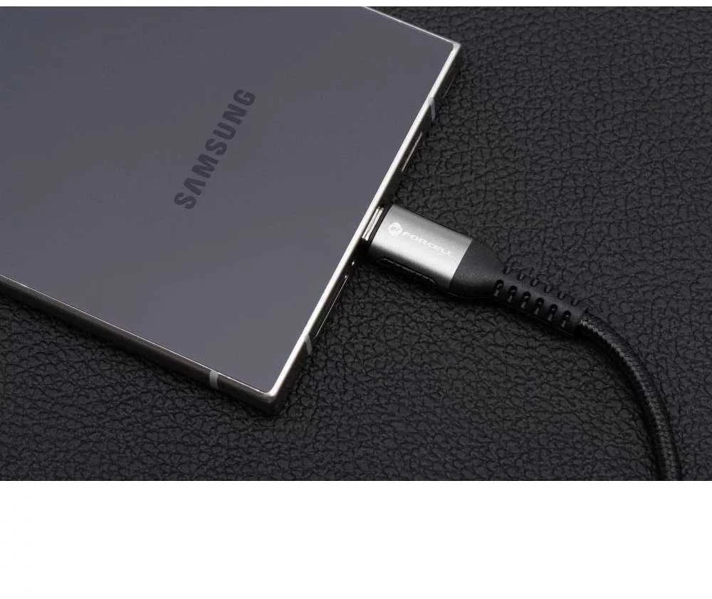 USB C - Lightning laidas Forcell F-Energy PD 3A 27W Cafule 2 m C259 juodas