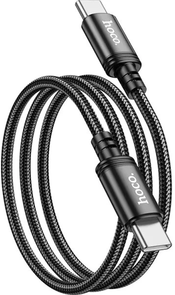 Cable USB C į USB C Hoco 3A 60W 2 m X89 juodas