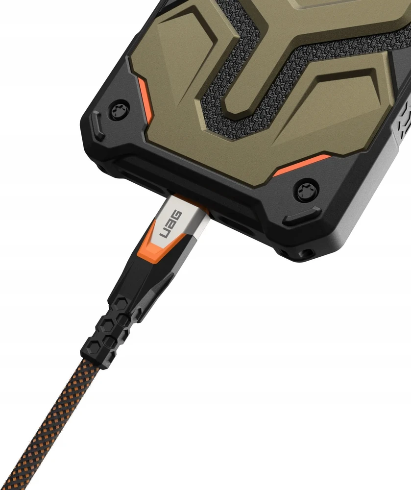 Urban Armor Gear UAG SRGE USB-C USB 3.2 Gen2 kabelis 240W/20Gbps 75cm - oranžinės spalvos
