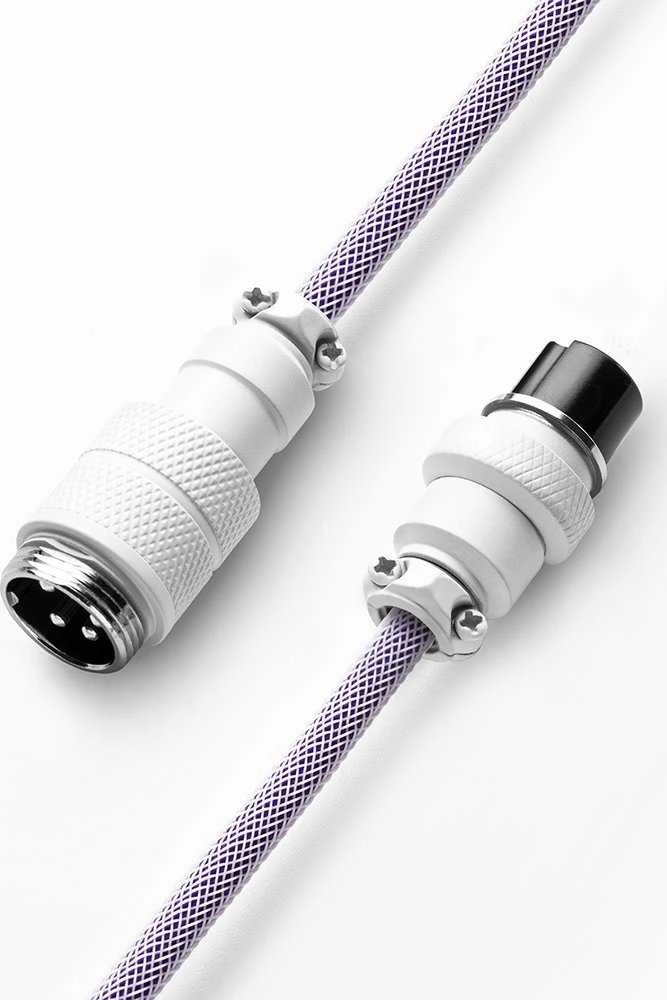 Klaviatūra CableMod PRO Coiled Cable susuktas klaviatūros laidas USB-C į USB Type A, Rum Raisin – 150cm