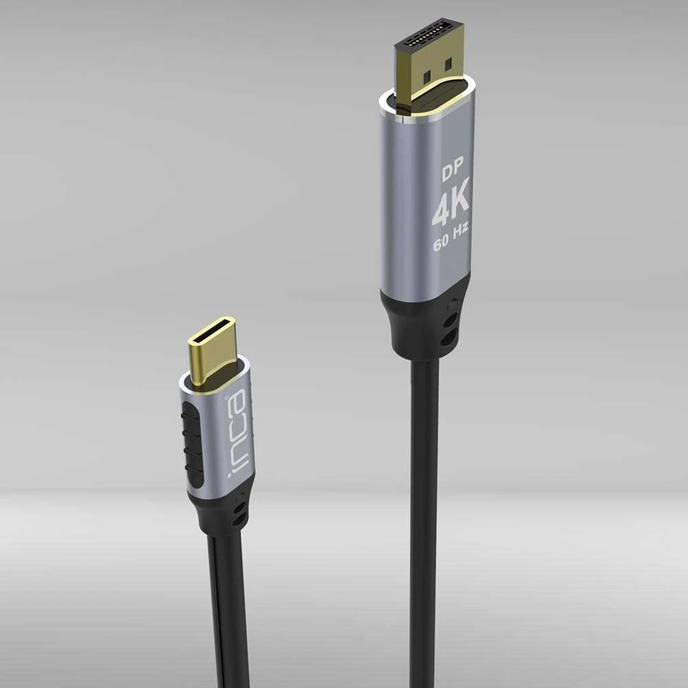 USB-C į DisplayPort kabelis su 4K 60Hz jungtimis