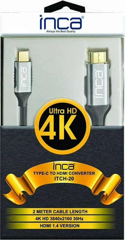 Nezatříděno USB kabelis Cian Technology USB-C - HDMI 2 m Juodas (ITCH-02TX)