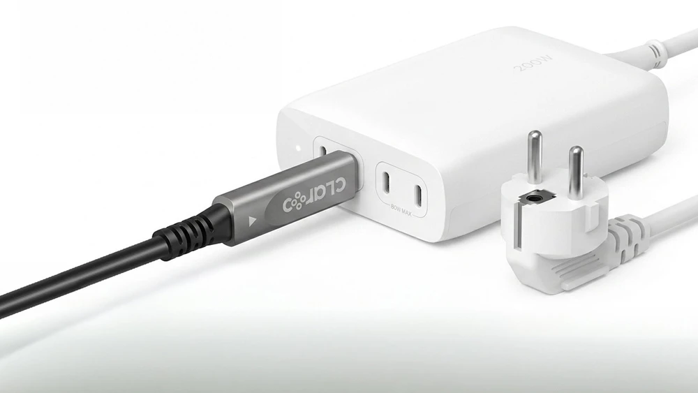 Claroc Kabelis USB-C aktywny, 4K@60Hz, 60W, 7 m