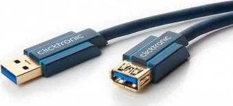CLICKTRONIC USB 3.0 ilgintuvas, lizdas-kištukas, 1,8 m