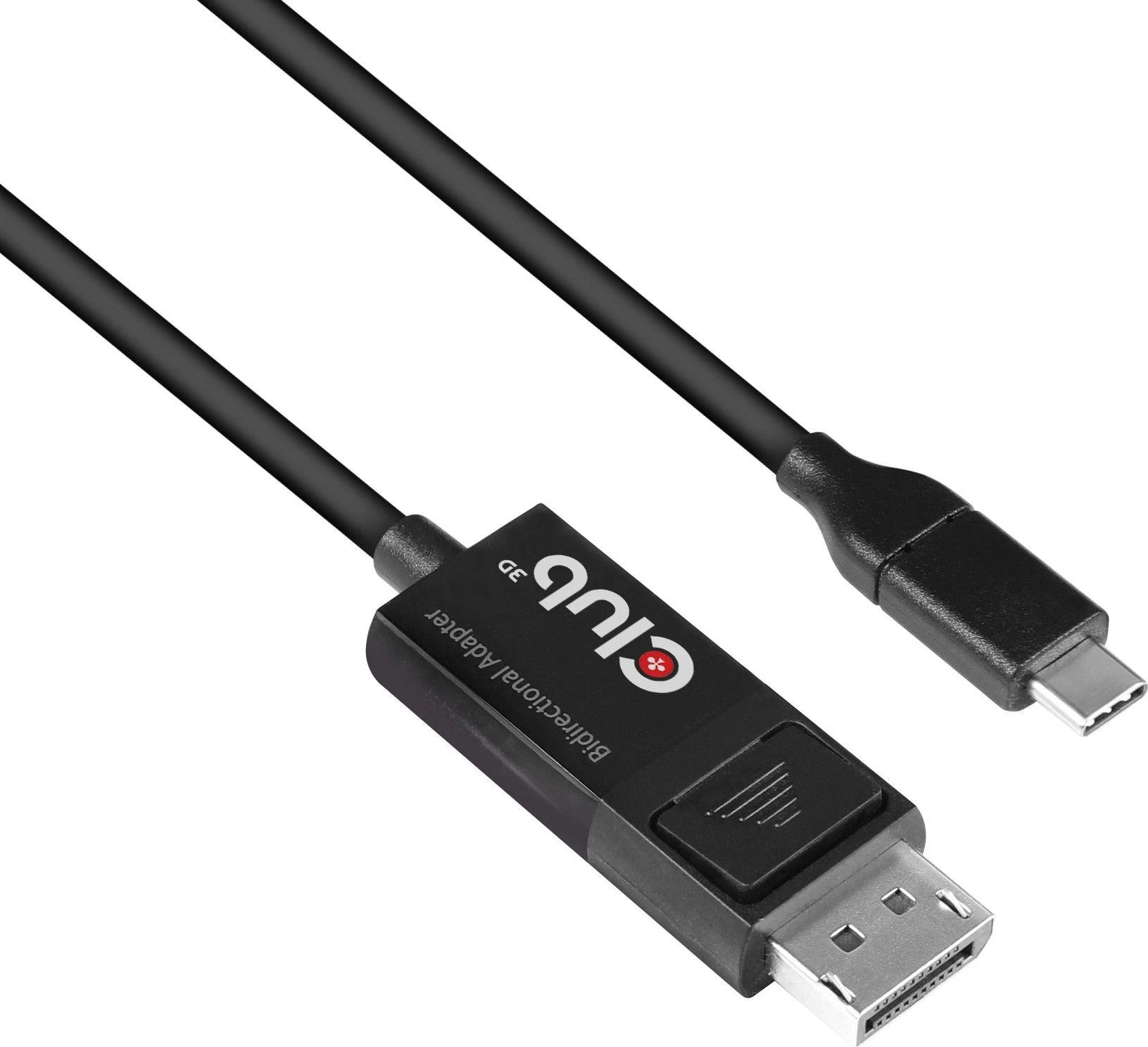 USB Club 3D USB-C – DisplayPort laidas, 1,8 m juodas (CAC-1557)