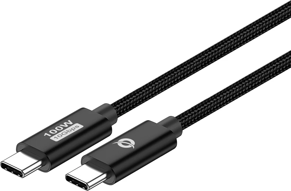 Kabelis USB Conceptronic USB-C - USB-C 1.2 m Juodas (ETTA02B12)